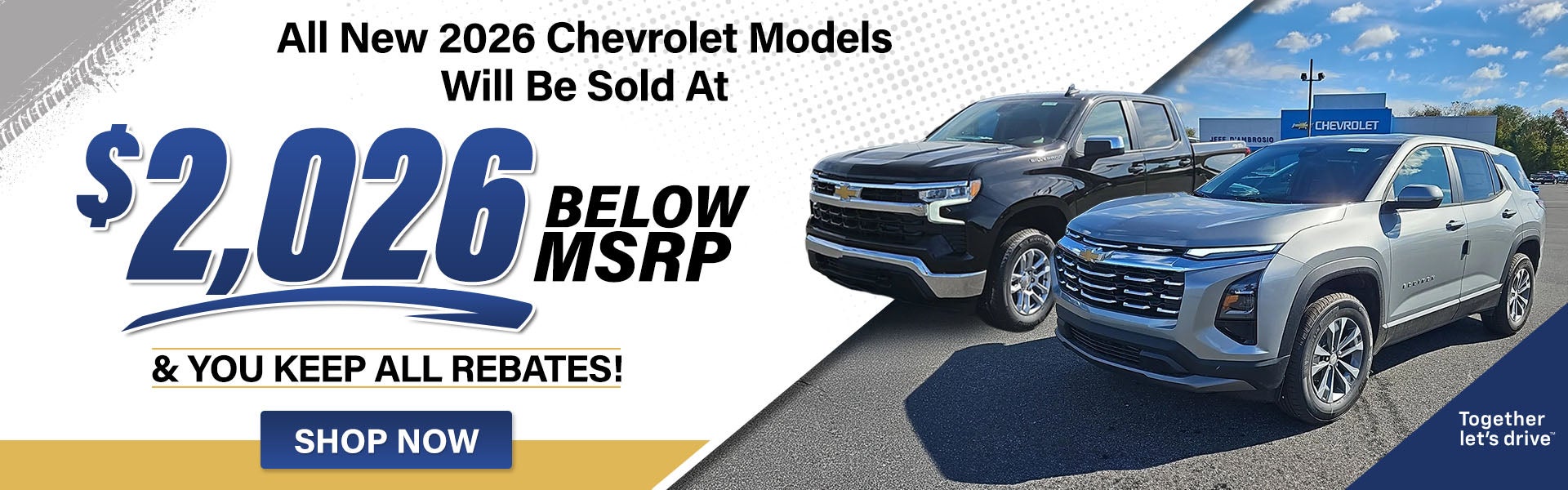 2026 Chevy models sold below MSRP
